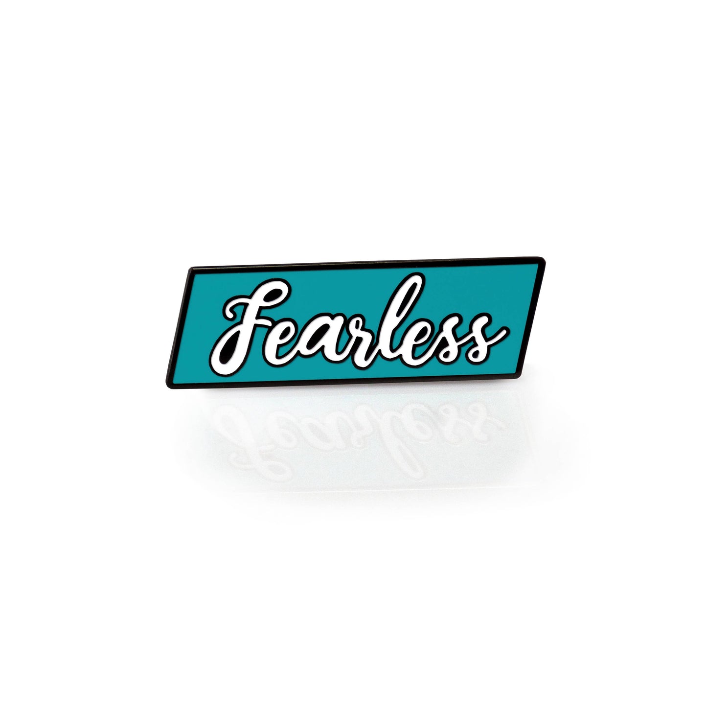 Fearless enamel pin