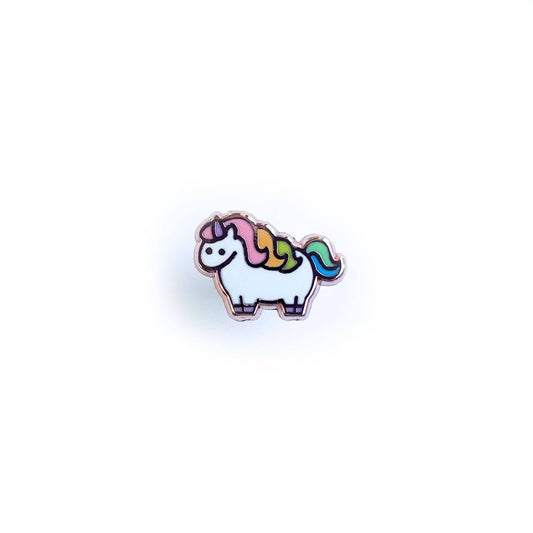 Chubby Unicorn Mini Enamel Pin