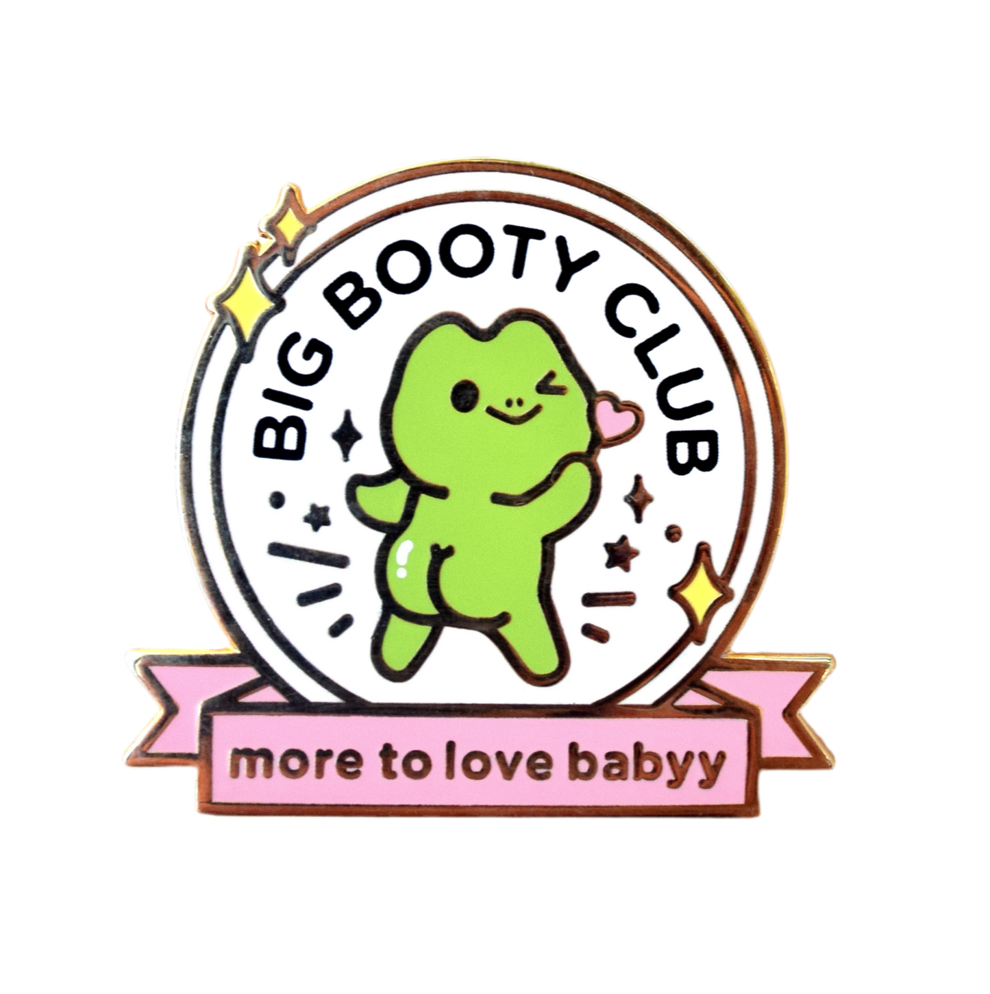 Big Booty Club Frog Enamel Pin